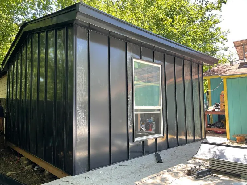 Black standing seam metal wall panels for Metal Roof Installation in Lawrenceburg